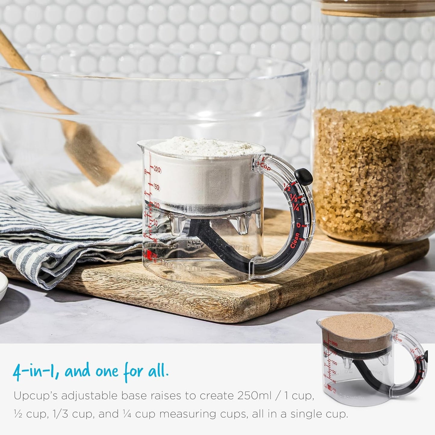 4-in-1 Adjustable Measuring Cup