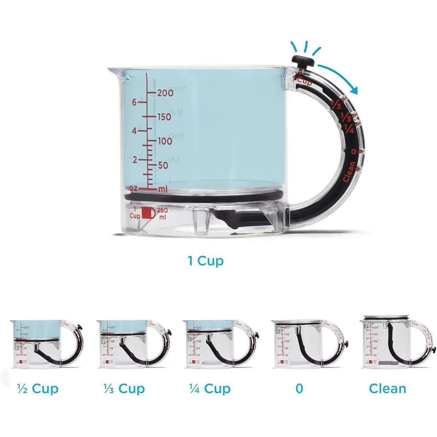 4-in-1 Adjustable Measuring Cup